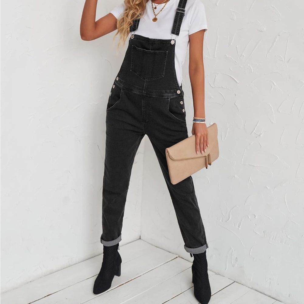 Black overalls
